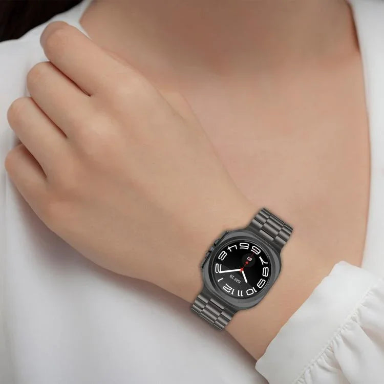 Dây đồng hồ thép ba hạt Kalebol, Dành cho Samsung Galaxy Watch Ultra 47mm / Ultra 2025