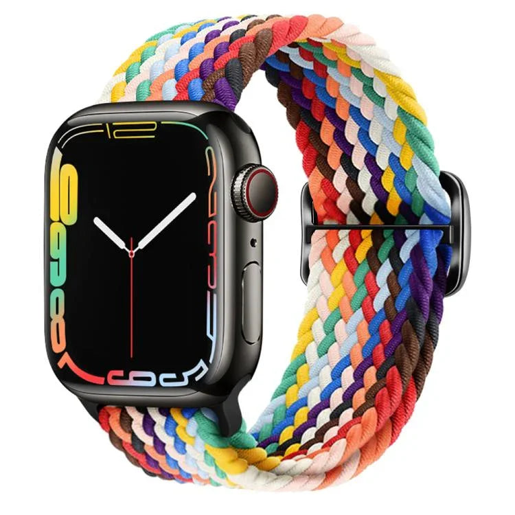 Dây đồng hồ nylon bện Kalebol với tám khóa, Dành cho Apple Watch 46mm / 49mm / 45mm / 44mm, Dành cho Apple Watch 42mm / 41mm / 40mm / 38mm
