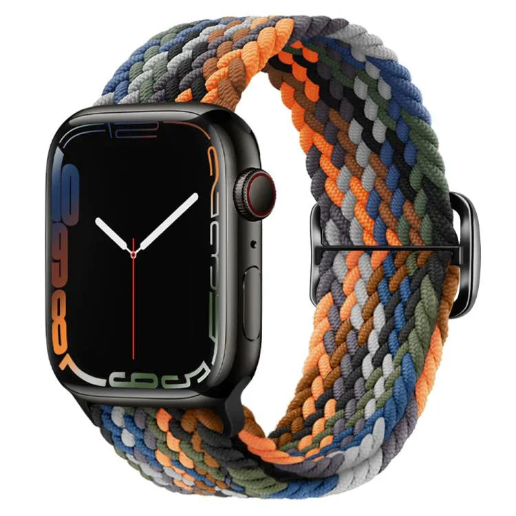Dây đồng hồ nylon bện Kalebol với tám khóa, Dành cho Apple Watch 46mm / 49mm / 45mm / 44mm, Dành cho Apple Watch 42mm / 41mm / 40mm / 38mm