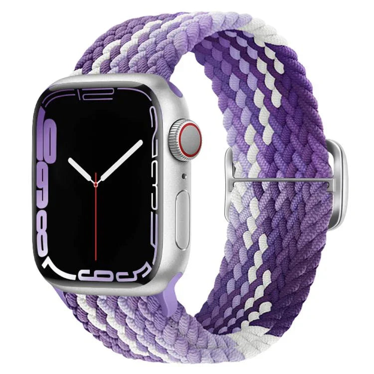 Dây đồng hồ nylon bện Kalebol với tám khóa, Dành cho Apple Watch 46mm / 49mm / 45mm / 44mm, Dành cho Apple Watch 42mm / 41mm / 40mm / 38mm