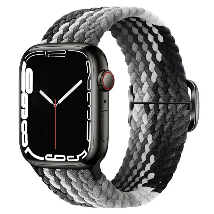 Dây đồng hồ nylon bện Kalebol với tám khóa, Dành cho Apple Watch 46mm / 49mm / 45mm / 44mm, Dành cho Apple Watch 42mm / 41mm / 40mm / 38mm