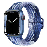 Dây đồng hồ nylon bện Kalebol với tám khóa, Dành cho Apple Watch 46mm / 49mm / 45mm / 44mm, Dành cho Apple Watch 42mm / 41mm / 40mm / 38mm