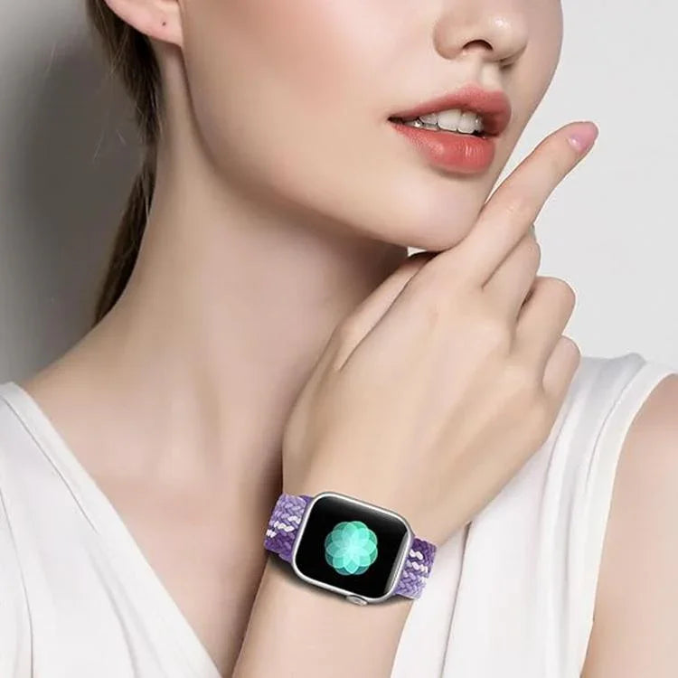 Dây đồng hồ nylon bện Kalebol với tám khóa, Dành cho Apple Watch 46mm / 49mm / 45mm / 44mm, Dành cho Apple Watch 42mm / 41mm / 40mm / 38mm