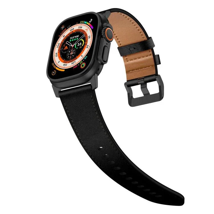 Dây đồng hồ da thật Kalebol, Dành cho Apple Watch 46mm / 49mm / 45mm / 44mm