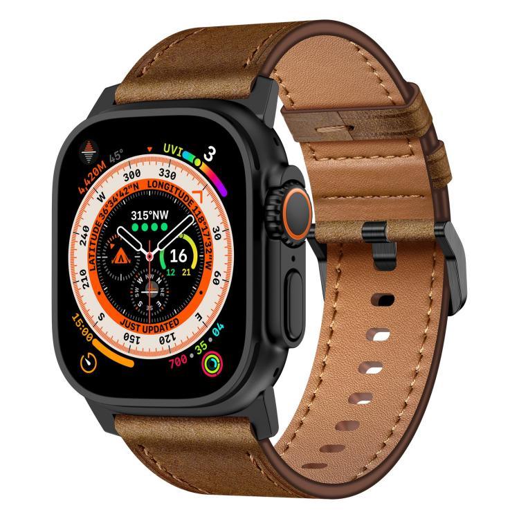 Dây đồng hồ da thật Kalebol, Dành cho Apple Watch 46mm / 49mm / 45mm / 44mm