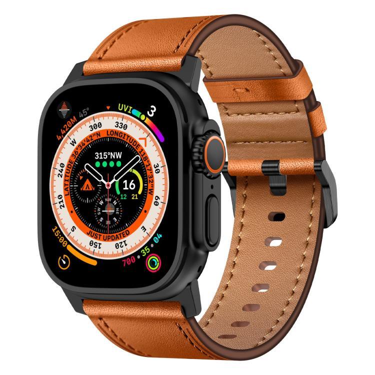 Dây đồng hồ da thật Kalebol, Dành cho Apple Watch 46mm / 49mm / 45mm / 44mm