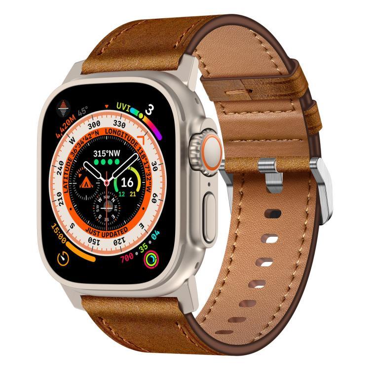Dây đồng hồ da thật Kalebol, Dành cho Apple Watch 46mm / 49mm / 45mm / 44mm