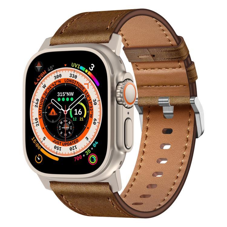 Dây đồng hồ da thật Kalebol, Dành cho Apple Watch 46mm / 49mm / 45mm / 44mm