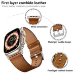 Dây đồng hồ da thật Kalebol, Dành cho Apple Watch 46mm / 49mm / 45mm / 44mm
