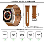 Dây đồng hồ da thật Kalebol, Dành cho Apple Watch 46mm / 49mm / 45mm / 44mm