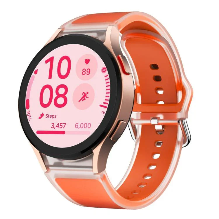 Dây đồng hồ silicone trong suốt Kalebol Glacier, Dành cho Samsung Galaxy Watch 7 / 6 / 5 / 4