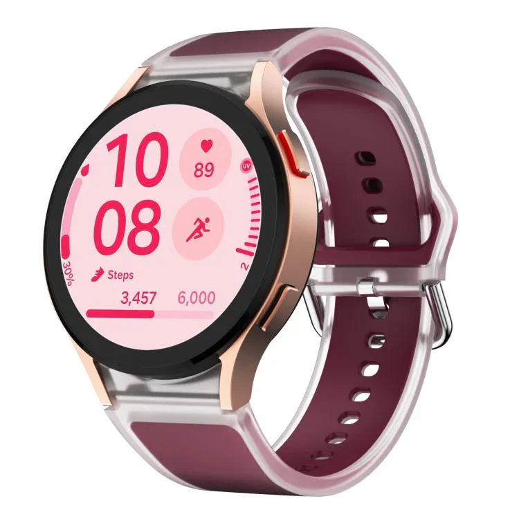 Dây đồng hồ silicone trong suốt Kalebol Glacier, Dành cho Samsung Galaxy Watch 7 / 6 / 5 / 4