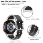 Dây đồng hồ silicone trong suốt Kalebol Glacier, Dành cho Samsung Galaxy Watch 7 / 6 / 5 / 4