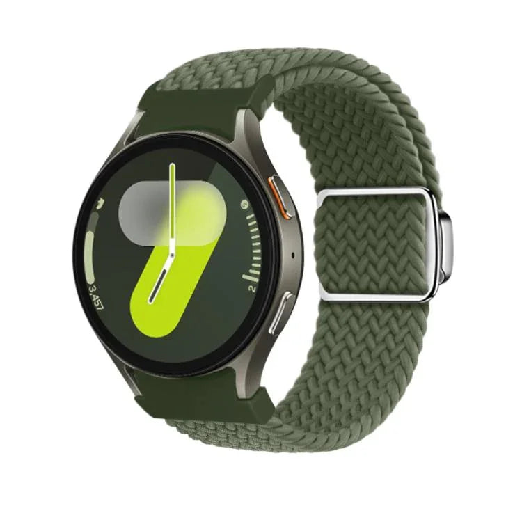 Dây đồng hồ vòng bện nút khóa nam châm Kalebol, Dành cho Samsung Galaxy Watch 5 Pro / 6 / 7