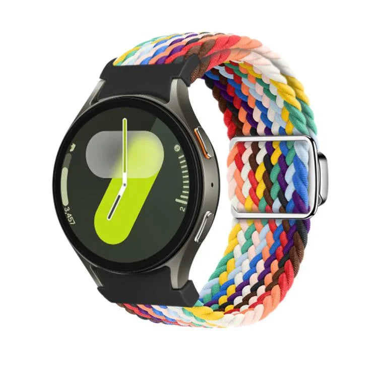 Dây đồng hồ vòng bện nút khóa nam châm Kalebol, Dành cho Samsung Galaxy Watch 5 Pro / 6 / 7