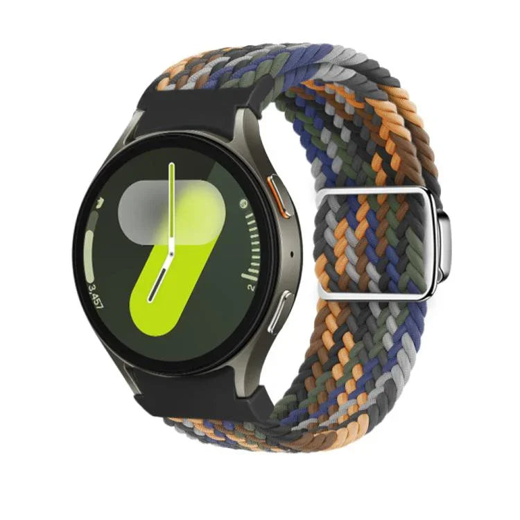 Dây đồng hồ vòng bện nút khóa nam châm Kalebol, Dành cho Samsung Galaxy Watch 5 Pro / 6 / 7
