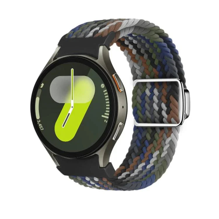 Dây đồng hồ vòng bện nút khóa nam châm Kalebol, Dành cho Samsung Galaxy Watch 5 Pro / 6 / 7