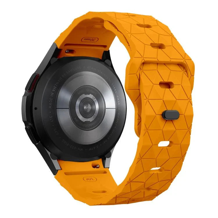 Dây silicone Kalebol họa tiết bóng đá khóa ngược, Dành cho Samsung Galaxy Watch 4 / 5 / 6