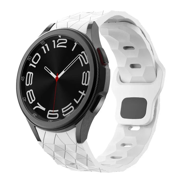 Dây silicone Kalebol họa tiết bóng đá khóa ngược, Dành cho Samsung Galaxy Watch 4 / 5 / 6