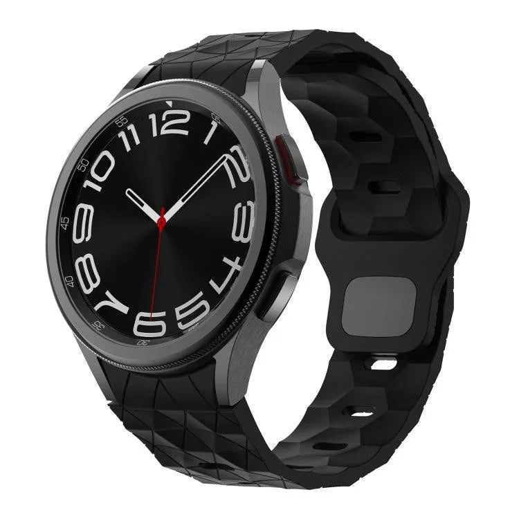 Dây silicone Kalebol họa tiết bóng đá khóa ngược, Dành cho Samsung Galaxy Watch 4 / 5 / 6