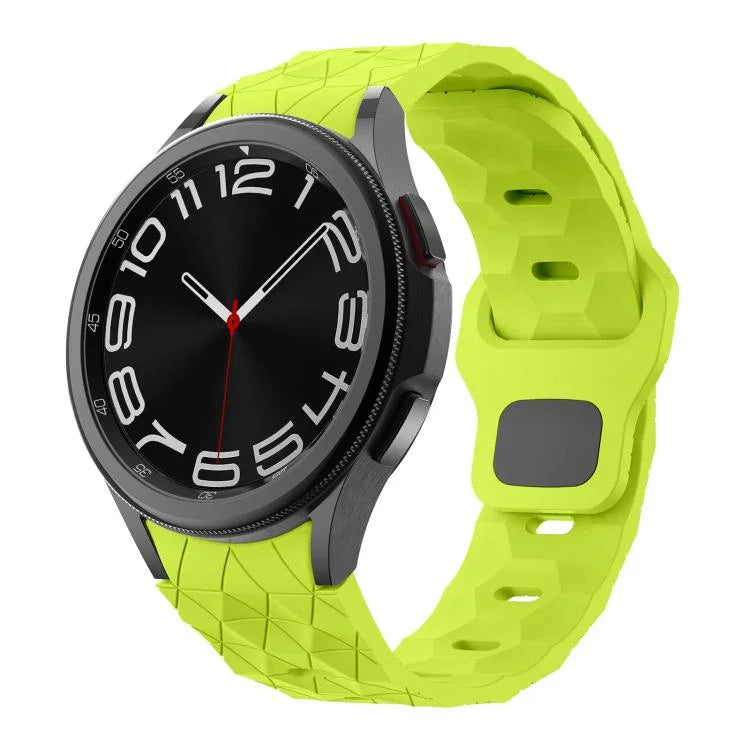 Dây silicone Kalebol họa tiết bóng đá khóa ngược, Dành cho Samsung Galaxy Watch 4 / 5 / 6
