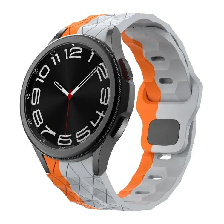 Dây silicone Kalebol họa tiết bóng đá khóa ngược, Dành cho Samsung Galaxy Watch 4 / 5 / 6
