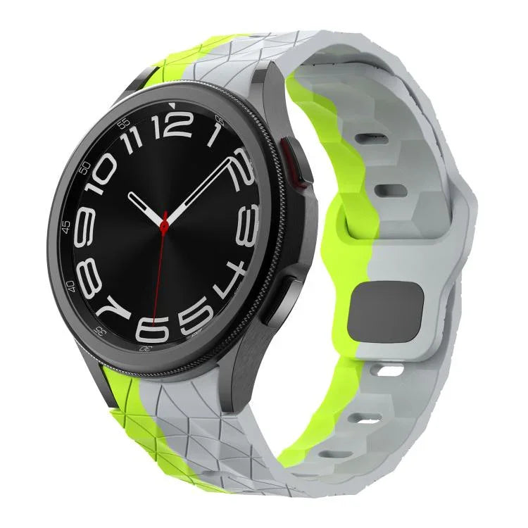 Dây silicone Kalebol họa tiết bóng đá khóa ngược, Dành cho Samsung Galaxy Watch 4 / 5 / 6