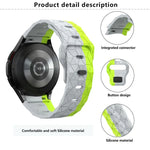 Dây silicone Kalebol họa tiết bóng đá khóa ngược, Dành cho Samsung Galaxy Watch 4 / 5 / 6