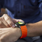 Dây đồng hồ silicone khâu sóng Kalebol, Dành cho Samsung Galaxy Watch 7  / 6 / 5 / 4