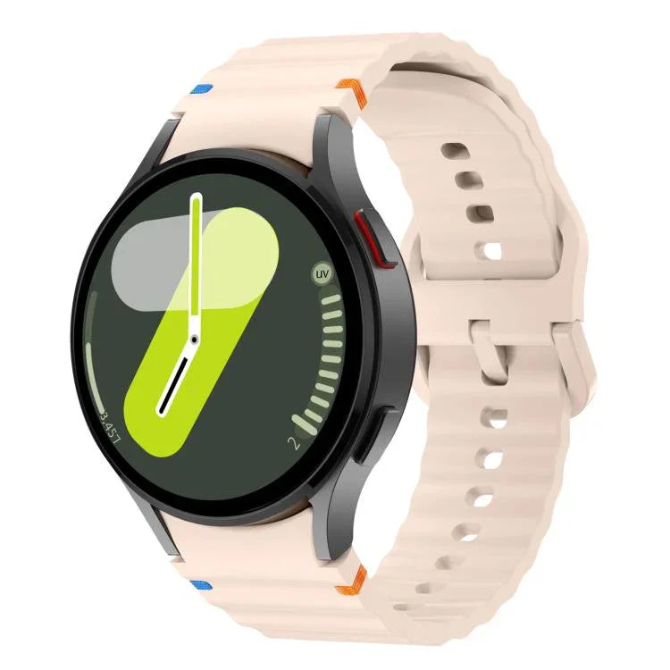 Dây đồng hồ silicone khâu sóng Kalebol, Dành cho Samsung Galaxy Watch 7  / 6 / 5 / 4