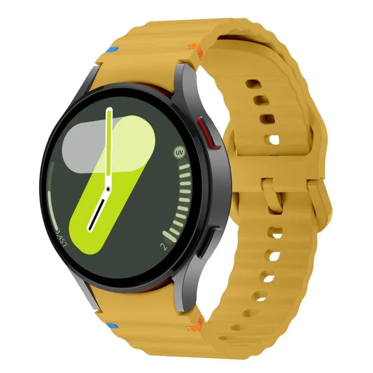 Dây đồng hồ silicone khâu sóng Kalebol, Dành cho Samsung Galaxy Watch 7  / 6 / 5 / 4