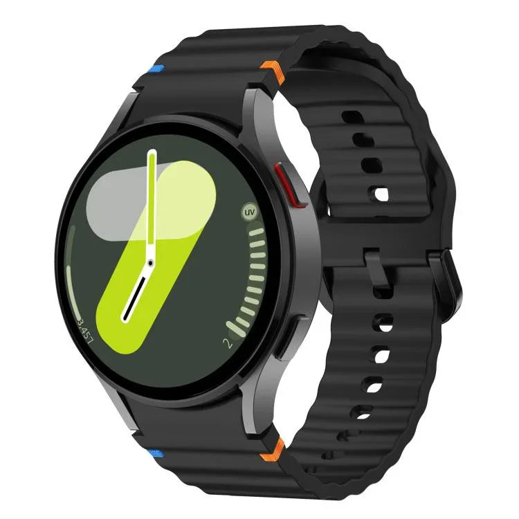 Dây đồng hồ silicone khâu sóng Kalebol, Dành cho Samsung Galaxy Watch 7  / 6 / 5 / 4