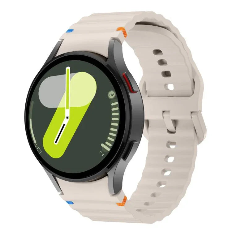 Dây đồng hồ silicone khâu sóng Kalebol, Dành cho Samsung Galaxy Watch 7  / 6 / 5 / 4