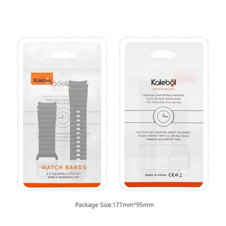Dây đồng hồ silicone khâu sóng Kalebol, Dành cho Samsung Galaxy Watch 7  / 6 / 5 / 4