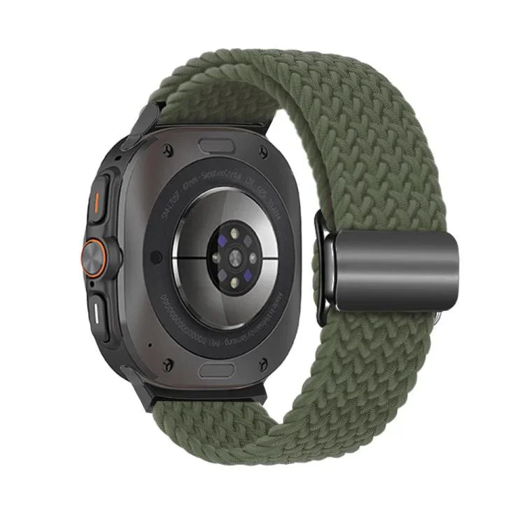 Dây đồng hồ vòng bện khóa nam châm đen Kalebol, Dành cho Samsung Galaxy Watch Ultra 47mm / Ultra 2025