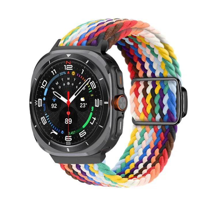 Dây đồng hồ vòng bện khóa nam châm đen Kalebol, Dành cho Samsung Galaxy Watch Ultra 47mm / Ultra 2025