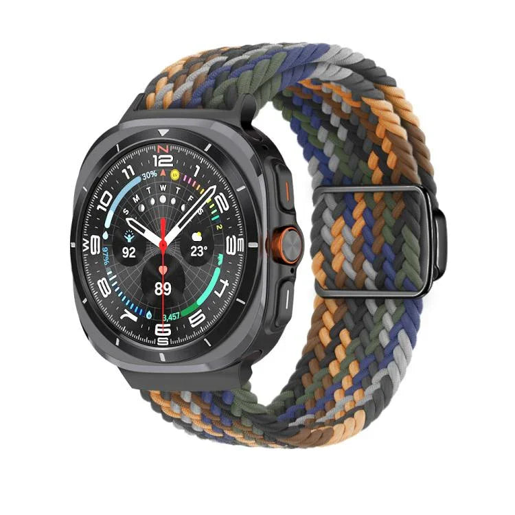 Dây đồng hồ vòng bện khóa nam châm đen Kalebol, Dành cho Samsung Galaxy Watch Ultra 47mm / Ultra 2025
