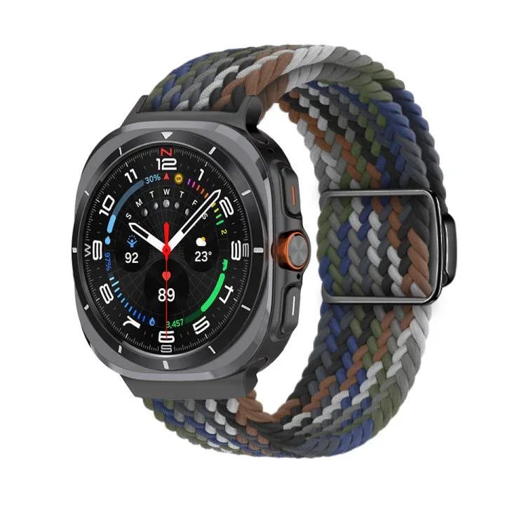 Dây đồng hồ vòng bện khóa nam châm đen Kalebol, Dành cho Samsung Galaxy Watch Ultra 47mm / Ultra 2025