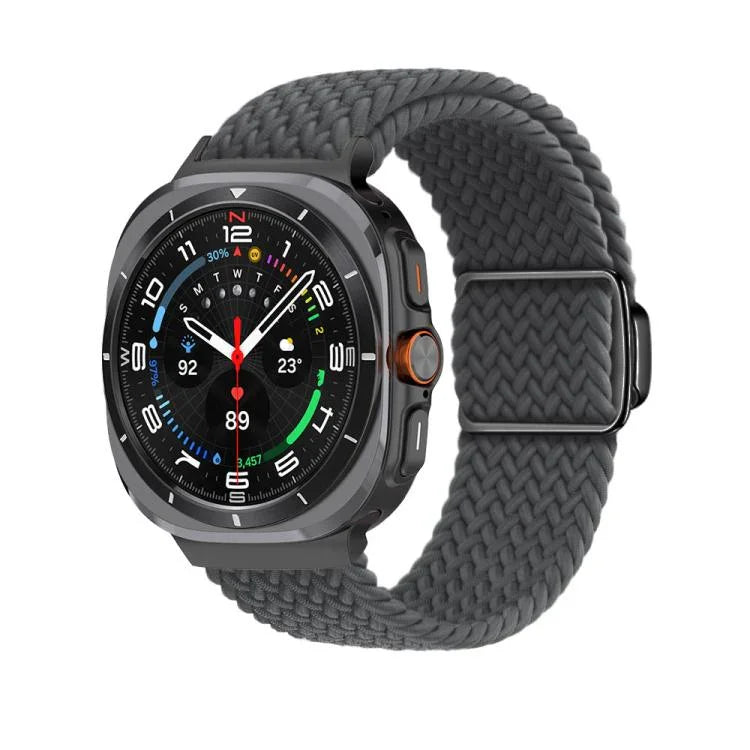 Dây đồng hồ vòng bện khóa nam châm đen Kalebol, Dành cho Samsung Galaxy Watch Ultra 47mm / Ultra 2025