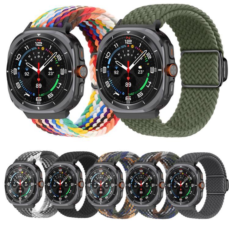 Dây đồng hồ vòng bện khóa nam châm đen Kalebol, Dành cho Samsung Galaxy Watch Ultra 47mm / Ultra 2025