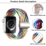 Dây đồng hồ vòng nylon Kalebol với khóa nam châm, Dành cho Apple Watch 46mm / 49mm / 45mm / 44mm, Dành cho Apple Watch 42mm / 41mm / 40mm / 38mm