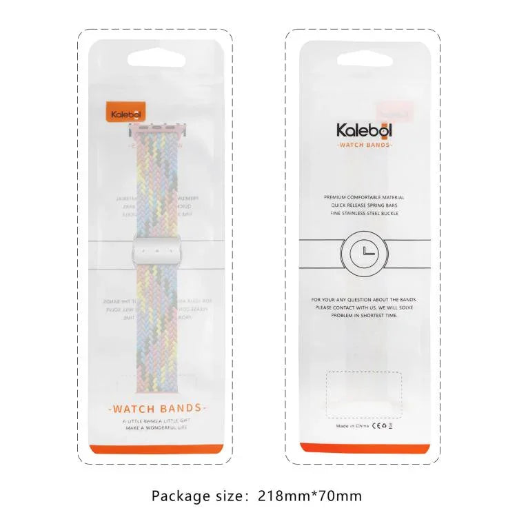 Dây đồng hồ vòng nylon Kalebol với khóa nam châm, Dành cho Apple Watch 46mm / 49mm / 45mm / 44mm, Dành cho Apple Watch 42mm / 41mm / 40mm / 38mm
