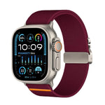 Dây đồng hồ nylon co giãn Kalebol với khóa dù, Dành cho Apple Watch 46mm / 49mm / 45mm / 44mm, Dành cho Apple Watch 42mm / 41mm / 40mm / 38mm