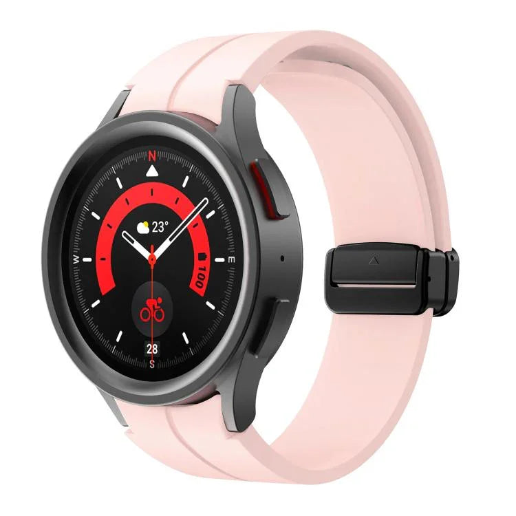 Dây đeo silicone khóa gập lõm nam châm Kalebol, Dành cho Samsung Galaxy Watch7 / 6 / 5