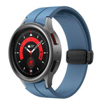 Dây đeo silicone khóa gập lõm nam châm Kalebol, Dành cho Samsung Galaxy Watch7 / 6 / 5