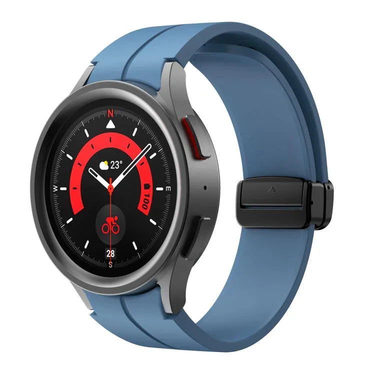 Dây đeo silicone khóa gập lõm nam châm Kalebol, Dành cho Samsung Galaxy Watch7 / 6 / 5