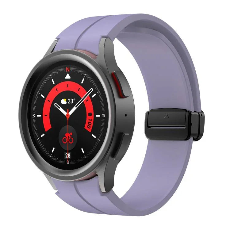 Dây đeo silicone khóa gập lõm nam châm Kalebol, Dành cho Samsung Galaxy Watch7 / 6 / 5