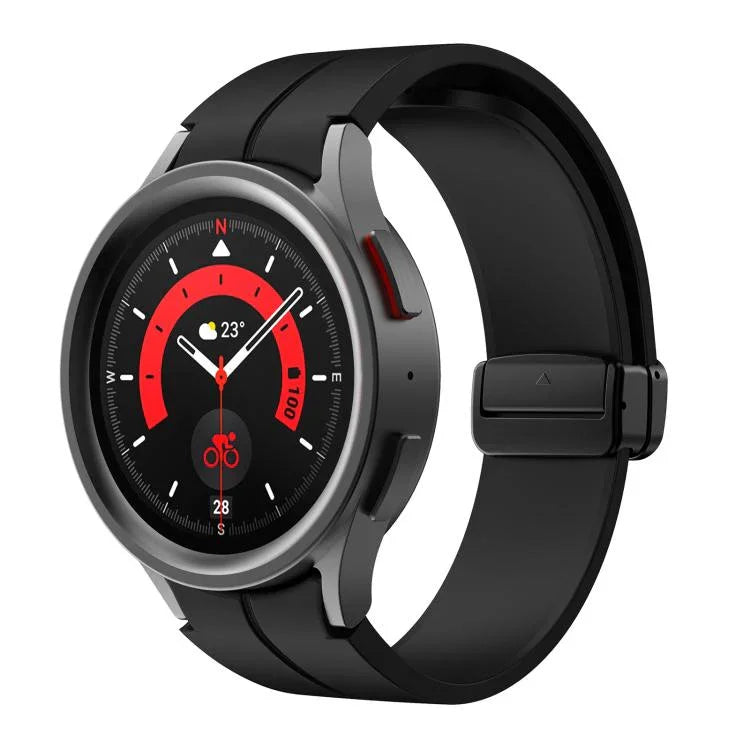 Dây đeo silicone khóa gập lõm nam châm Kalebol, Dành cho Samsung Galaxy Watch7 / 6 / 5