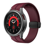 Dây đeo silicone khóa gập lõm nam châm Kalebol, Dành cho Samsung Galaxy Watch7 / 6 / 5
