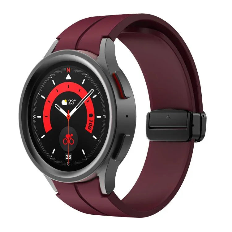 Dây đeo silicone khóa gập lõm nam châm Kalebol, Dành cho Samsung Galaxy Watch7 / 6 / 5